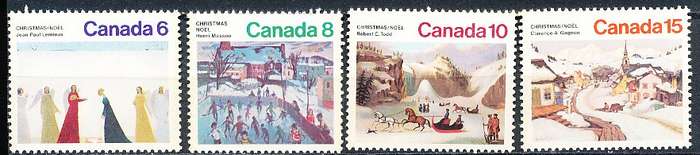 CANADA  1974  -  Christmas   FULL  SET -   FINE  MINT