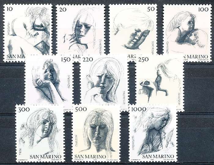 SAN MARINO  1976  -  Civic Virtues SET     -   FINE  MINT