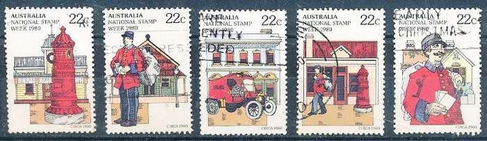 AUSTRALIA  1980 -   National Stamp Week  SET -   FINE  USED
