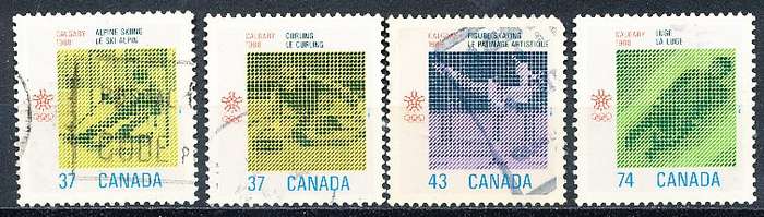 CANADA  1988  -   Winter Olympic Games -   FULL  SET -  FINE  USED
