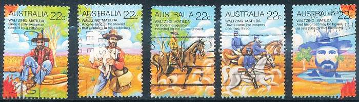 AUSTRALIA  1980 -    Waltzing Matilda  SET  -   FINE  USED