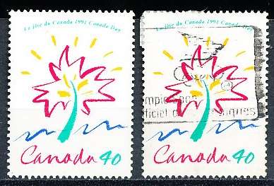 CANADA  1991  -    Canada Day   -  FINE   MINT  and USED