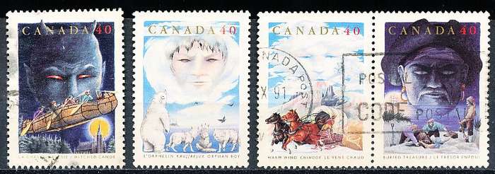 CANADA  1991 -   Canadian Folktales   FULL  SET -  FINE USED