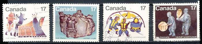 CANADA  1979  -  Canadian Eskimos  FULL  SET -    FINE USED