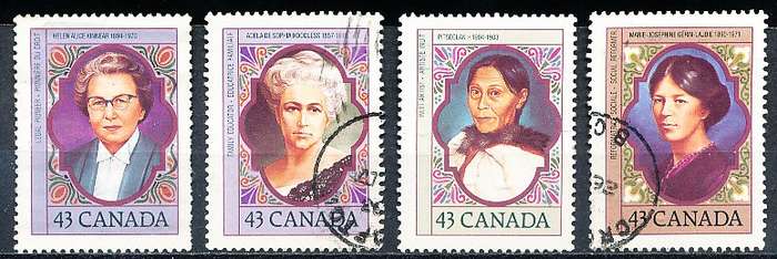 CANADA  1993 -    Prominent Canadian Women  FULL  SET -  FINE USED