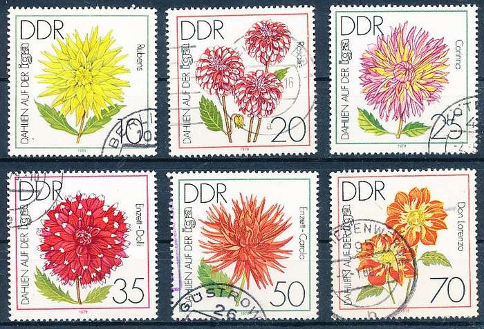GERMANY  DDR   1979  -     Garden Exhibition, Erfurt  FULL   SET      -  FINE  USED