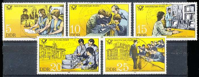 GERMANY  DDR   1981  -   Post and Telegraph Service  FULL SET    -  FINE    USED