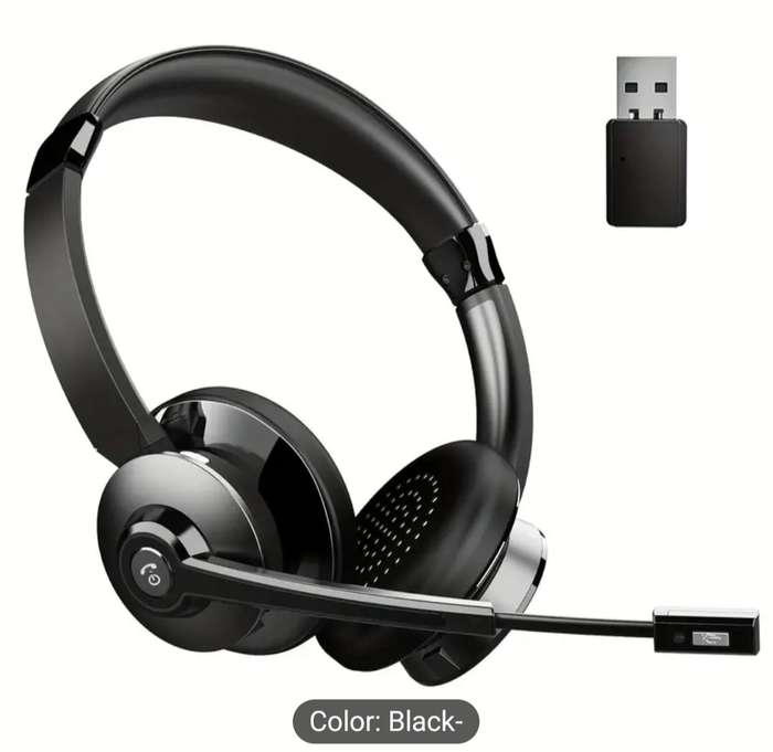 Wireless Over-Ear Headphones with AI Noise Cancelling