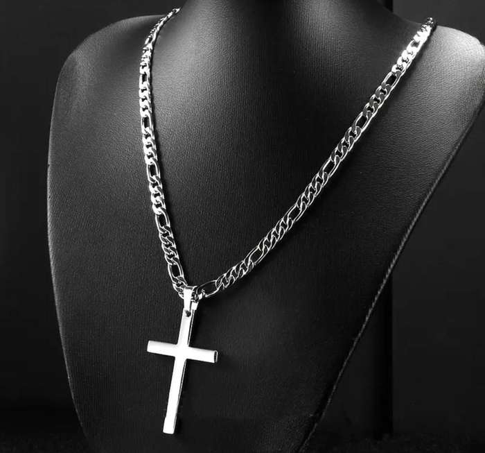 Stainless Steel Cross Pendant Necklace