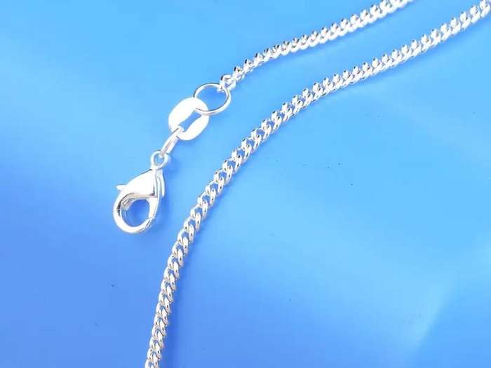 50cm 2mm 925 Sterling Silver Plated Chain