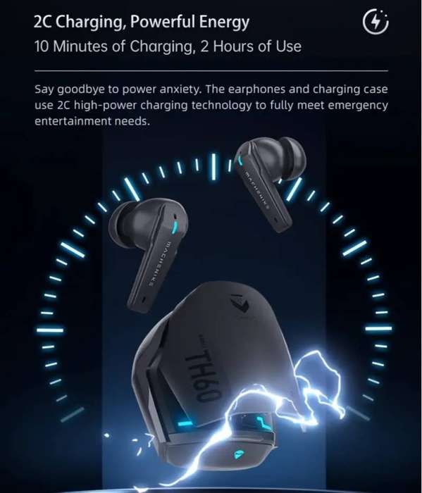MACHENIKE TH60 Wireless Headset - Black