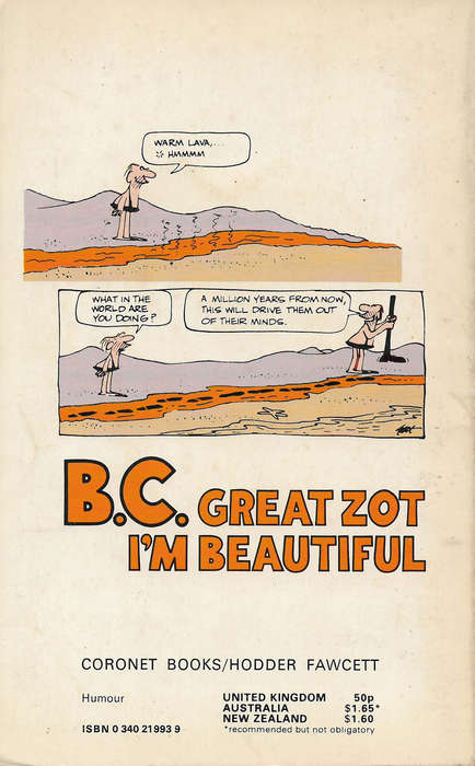 Johnny Hart - BC Great Zot I'm Beautiful