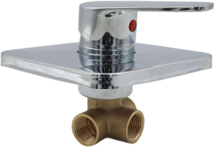 Silver Shower Mixer Wall Mixer Faucet