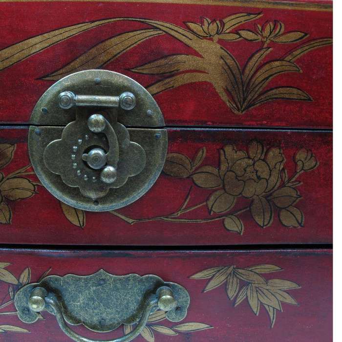 VINTAGE ABACUS CHEST JEWELRY STORAGE CHINESE