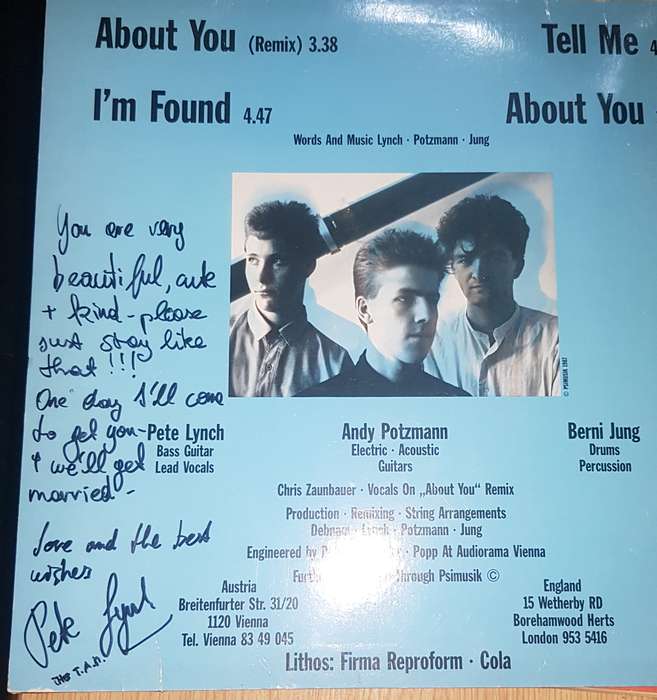 The Yell - About You Signed Vinyl