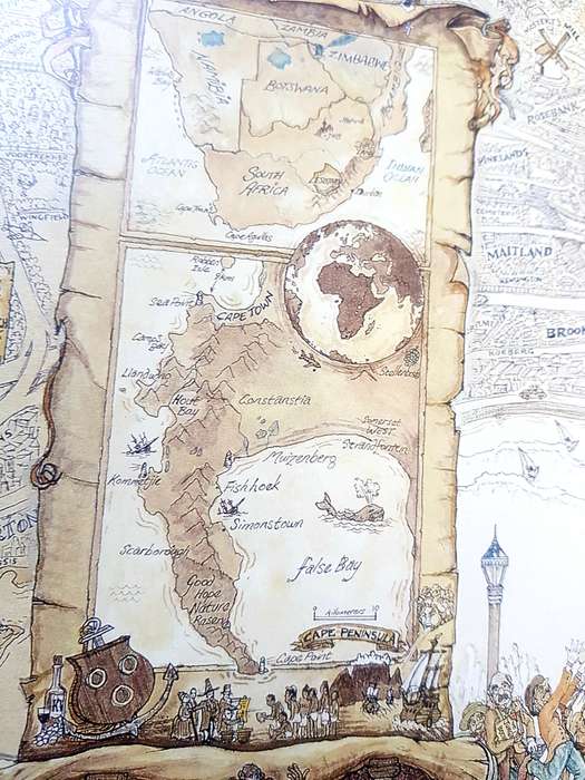 Africana Map Cape of Good Hope Africana