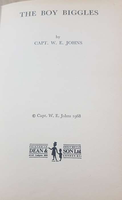 Biggles The Boy Capt W E Johns