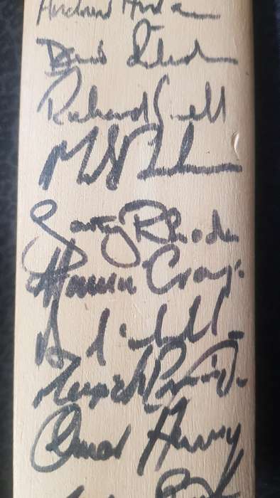 Cricket Signed Bat Proteas 1992 WC Cricket Team