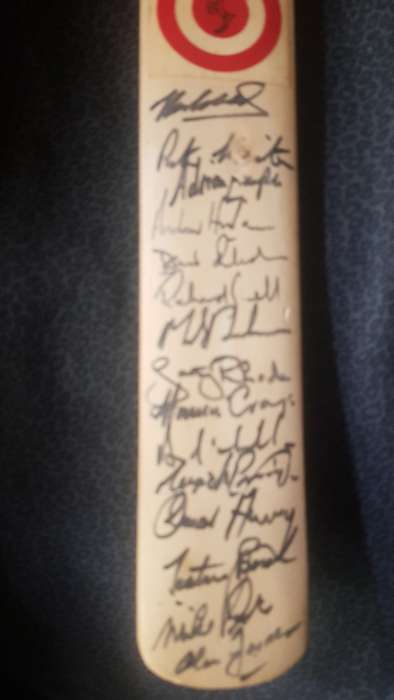 Cricket Signed Bat Proteas 1992 WC Cricket Team