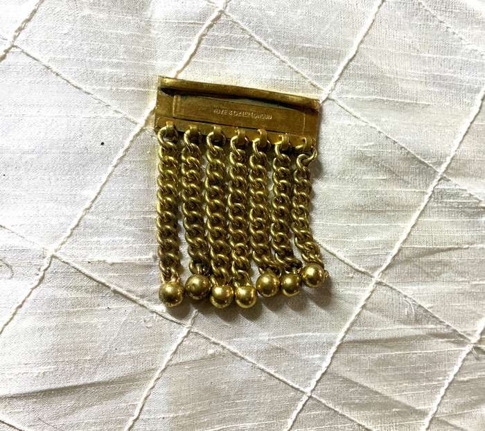 Freemason accessory Masonic Apron Chain Tassels Gold Finish. Made in England