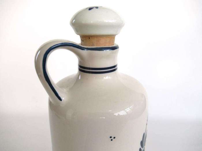 Delft Blue Delft Stoppered Bottle Vintage