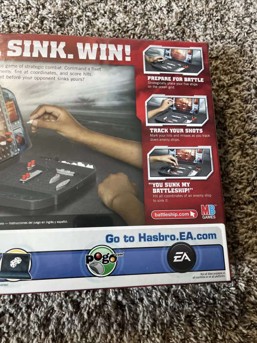 Hasbro Battleship Boardgame The Original Naval Combat Game Hasbro