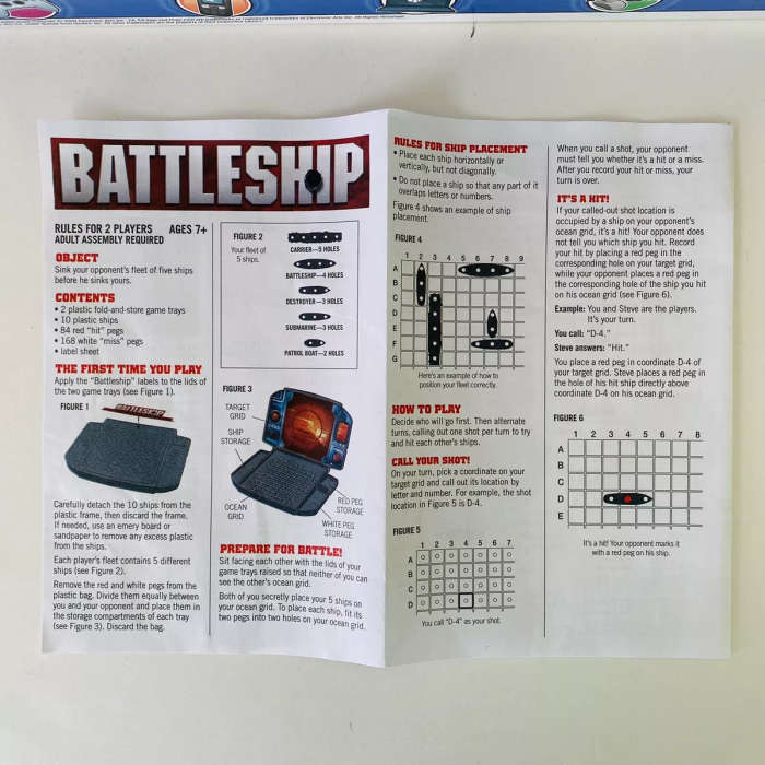 Hasbro Battleship Boardgame The Original Naval Combat Game Hasbro