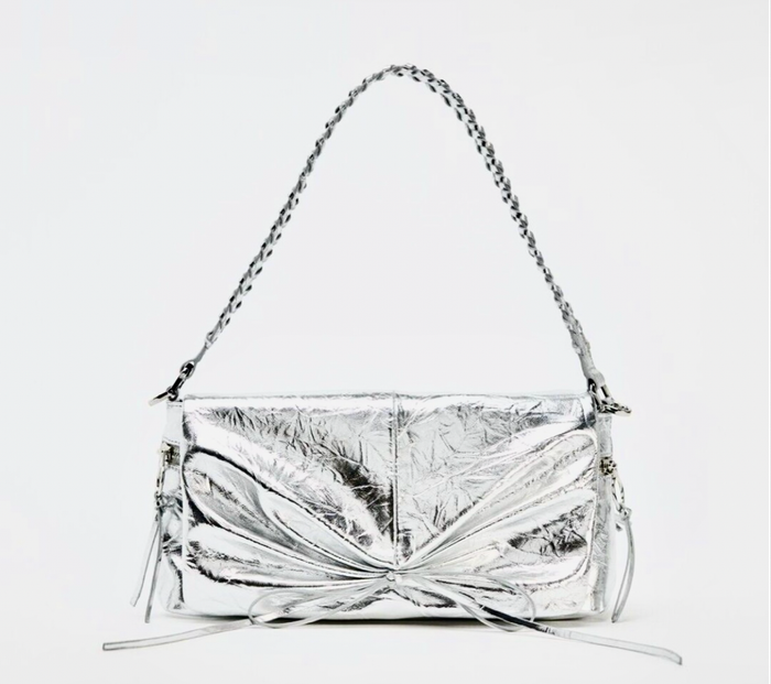 Silver Zara Crossbody Bag