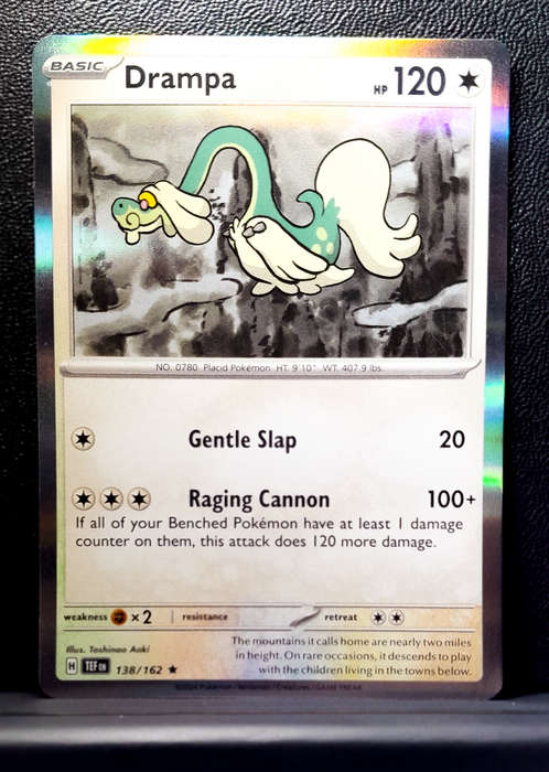 Pokemon Card - Drampa 138/162 - Holofoil Rare - Temporal Forces NM
