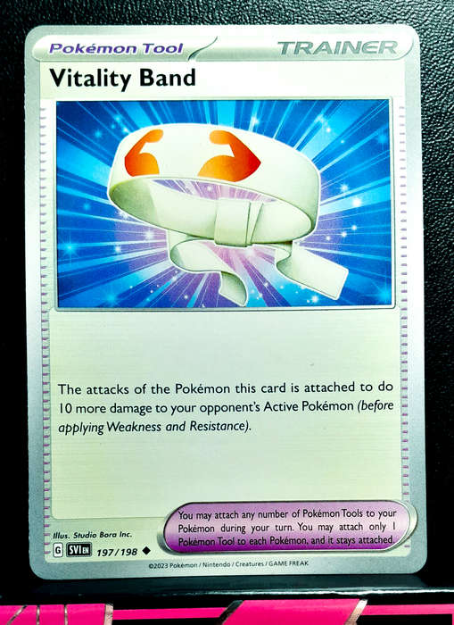 Pokemon Card - Vitality Band 197/198 - Trainer - Scarlett & Violet Base Set