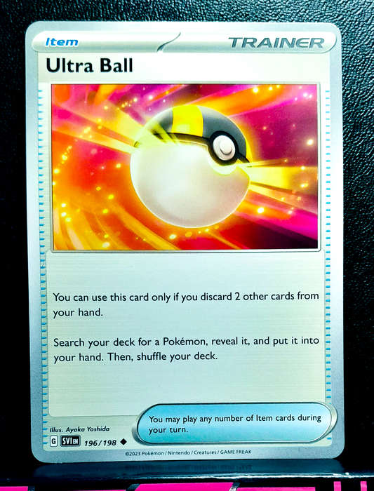 Pokemon Card - Ultra Ball 196/198 - Trainer - Scarlett & Violet Base Set