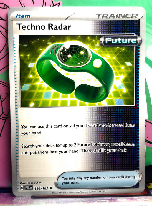 Pokemon Card - Techno Radar 180/182 - Trainer - Paradox Rift NM
