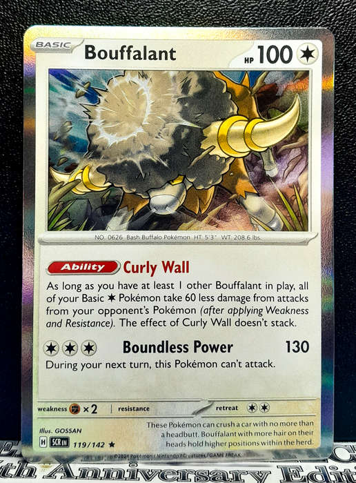 Pokemon Card - Bouffalant 119/142 - Holo Rare - Stellar Crown NM