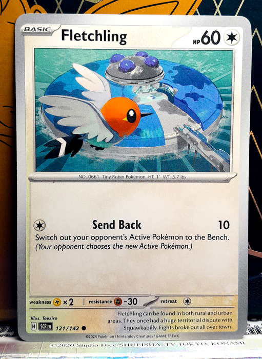 Pokemon Card - Fletchling 121/142 - Common - Stellar Crown NM