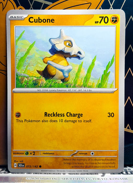 Pokemon Card - Cubone 072/142 - Common - Stellar Crown NM