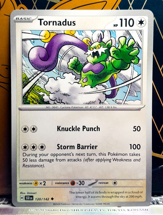 Pokemon Card - Tornadus 120/142 - Uncommon - Stellar Crown NM