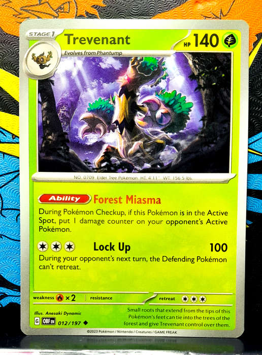 Pokemon Cards - Trevenant 012/197 - Obsidian Flames