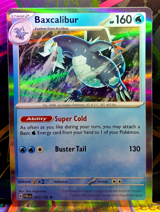 Pokemon Cards - Baxcalibur 060/193 - Holofoil Rare  - Paldea Evolved (NM)