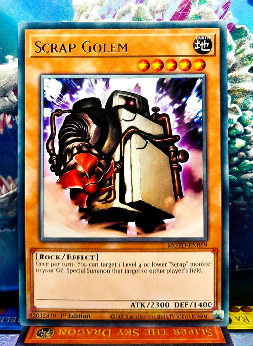 Yu-Gi-Oh! Card - Scrap Golem - 1st Edition  - Rare - MGED-EN059 - NM