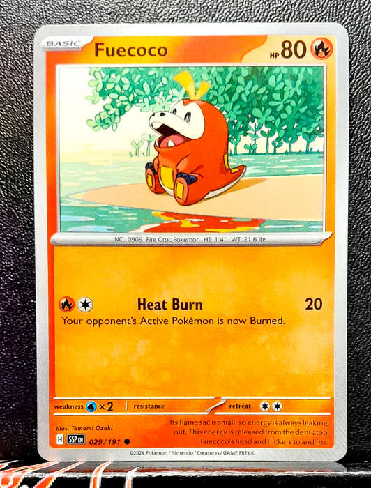 Pokemon Card - Fuecococ 029/191- Common - Surging Sparks NM