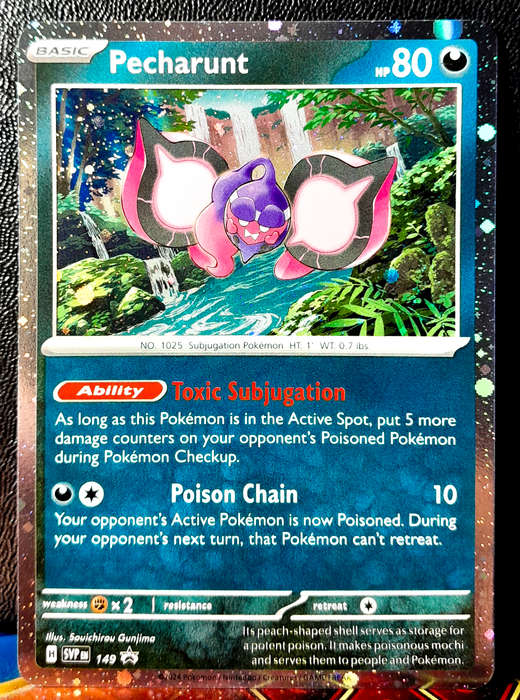 Pokemon Card - Pecharunt SVP149 - Cosmo Holofoil -  Black Star promo - NM