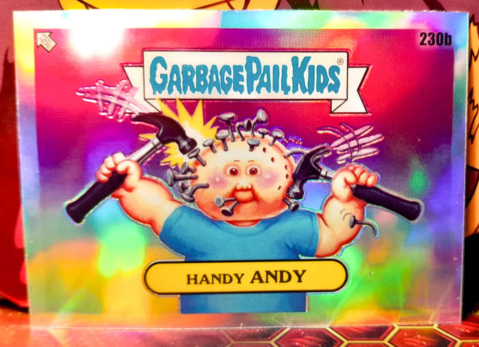 Garbage Pail Kids -  Handy Andy 230b- Rainbow Foil - Topps Chrome Series 6 - NM