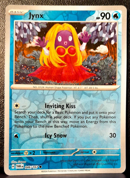 Pokemon Cards - Jynx 046/167 - Reverse Holofoil - Twilight Masquerade