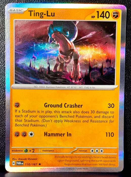 Pokemon Cards - Ting-Lu 110/167 - Holofoil Rare - Twilight Masquerade