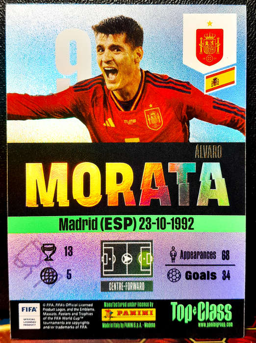 Panini Top Class - Morata 197 - WINNER  - 2024 - NM