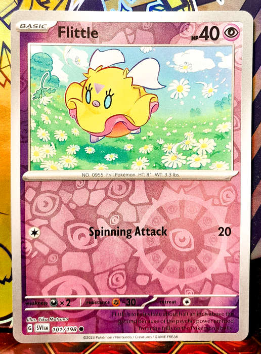 Pokemon Cards - Flittle 101/198 - Reverse Holofoil - Scarlet & Violet Base Set - NM