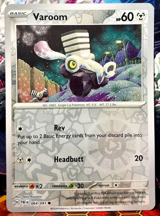 Pokemon Card - Varoom 064/091 - Reverse Holofoil - Paldean fates