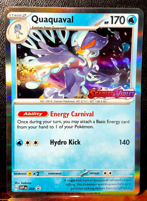 Pokemon Card - Quaquaval SVP005  - Scarlet & Violet - PRE-RELEASE PROMO - NM