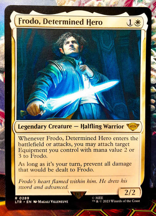 Magic the Gathering - Frodo, Determined Hero LTR 0289 - RARE - Lord of the Rings - NM