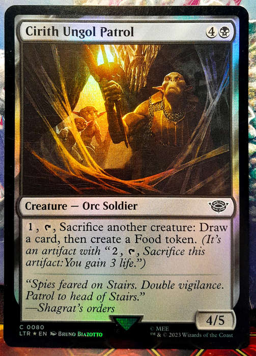 Magic The Gathering - Cirith Ungol Patrol LTR 0080 - FOIL - Lord of the Rings - NM